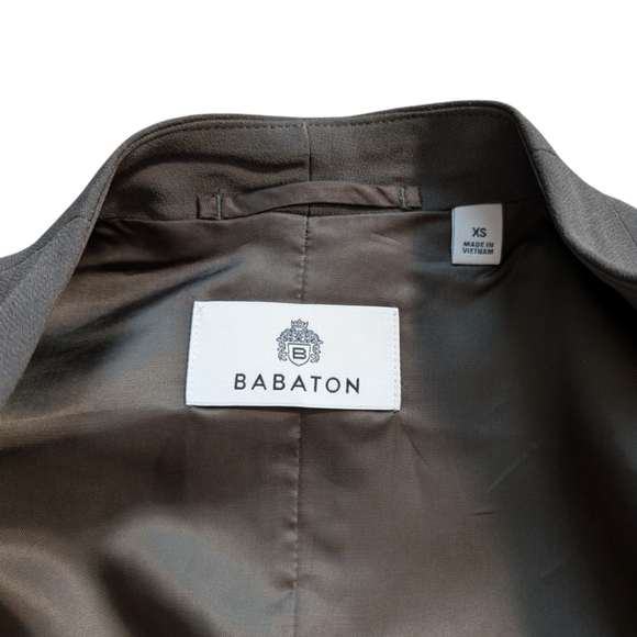 Aritzia Babaton Expert Vest Relaxed Open-front Crepe Vest Dark Olive Women's XS - Picture 9 of 13